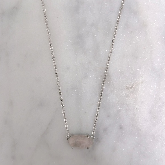 KENDRA SCOTT • Silver Ever Dichroic Pink Glass Necklace - Picture 2 of 6